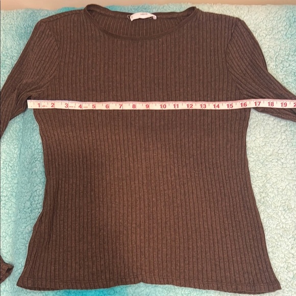 🔥Mango Chocolate Ribbed Knit Top🔥 - Picture 3 of 6